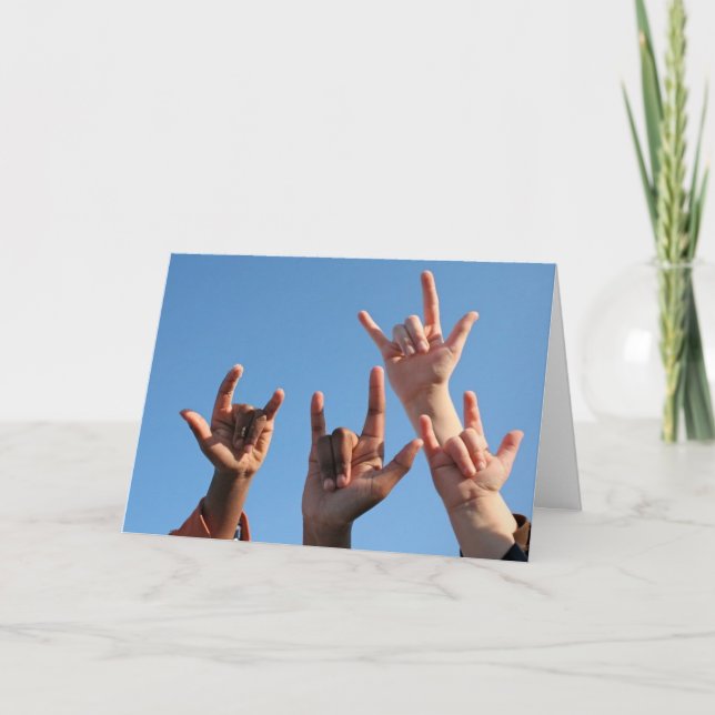 Tarjeta ¡El amor está en el aire! (Anverso)