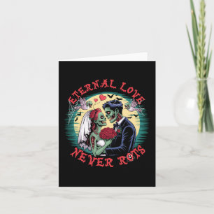 Tarjeta El amor eterno nunca roba a la Boda zombiana Roman
