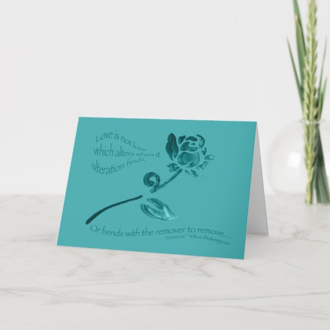 Tarjeta El amor no es amor... (Anverso)