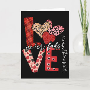 Tarjeta El amor nunca falla, Día de San Valentín para muje