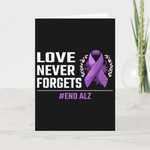 Tarjeta El amor nunca olvida Heimer Cinta Morada Heimerhei