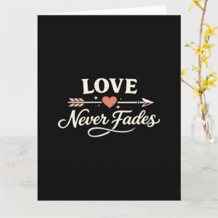 Tarjeta El amor nunca se desvanece Pareja coincidente que 