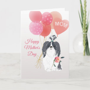 Tarjeta El amor por el día de la madre de tu perro shih ts