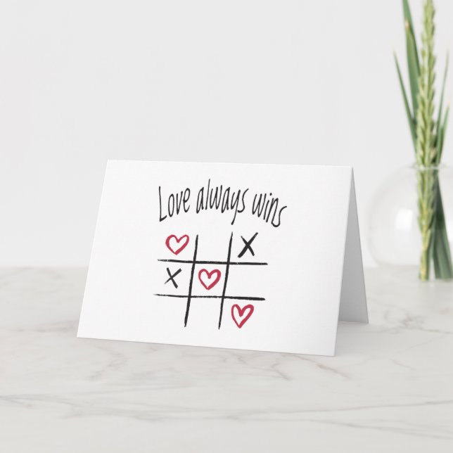 Tarjeta El amor siempre gana (Anverso)