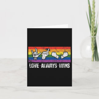 Tarjeta El Amor Siempre Gana Asl Conciencia Sorda Lgbt Org