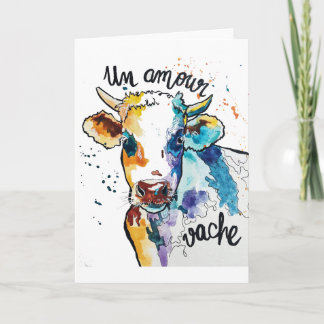 Tarjeta El amor vaca
