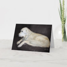 Tarjeta El anciano con su pelota