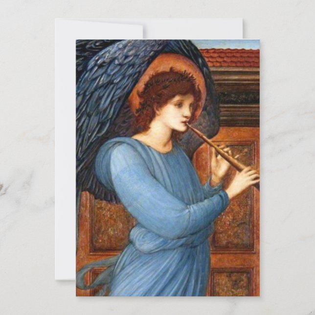 Tarjeta El ángel de Sir Edward Burne-Jones (Anverso)