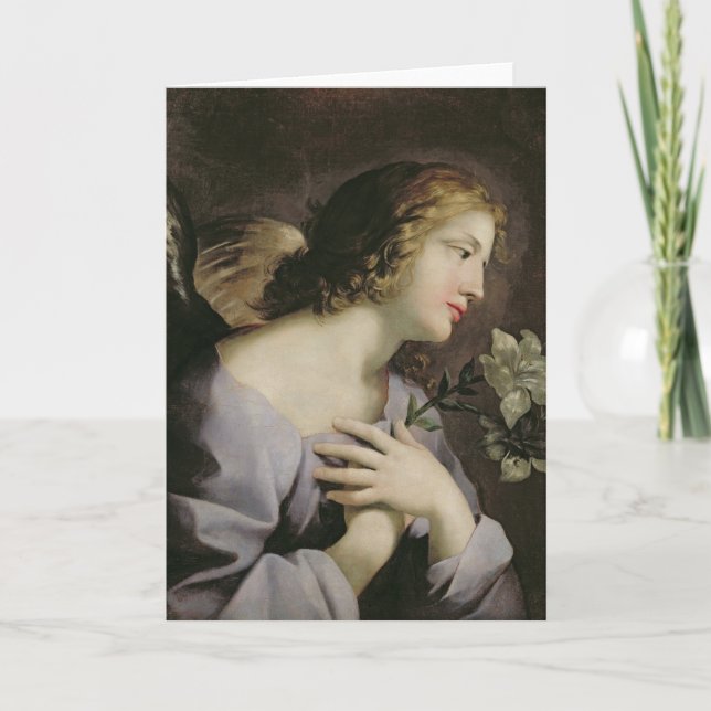 Tarjeta El ángel del anuncio, c.1650 (Anverso)