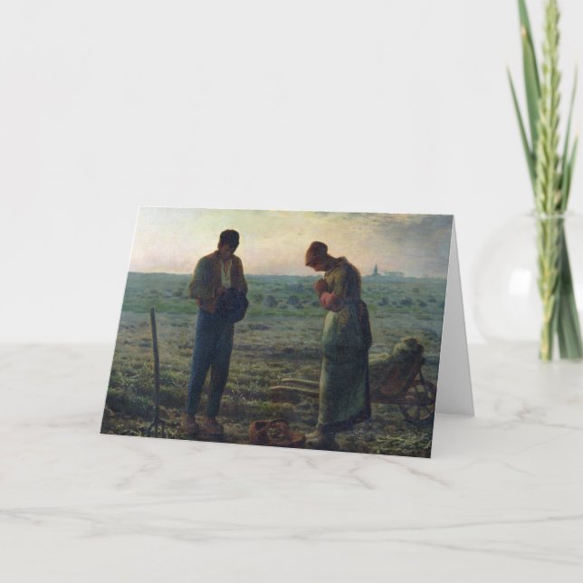 Tarjeta El ángelus, 1857-59 (Anverso)