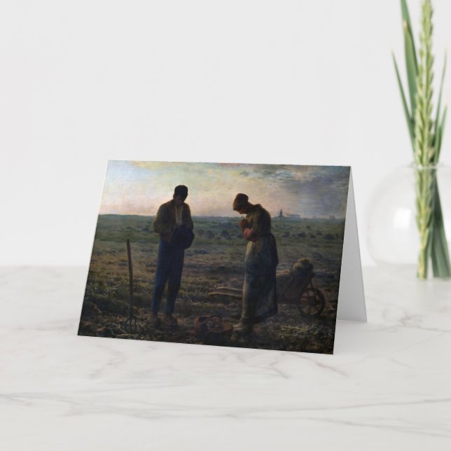 Tarjeta El Angelus, el Millet Jean-Francois (Anverso)