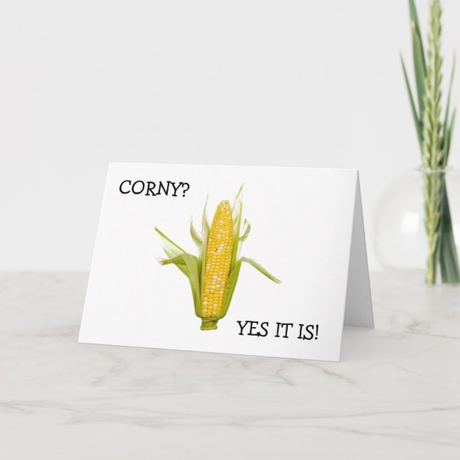 TARJETA ¡EL ANIVERSARIO CORNY-AND-CUTE TE DESEA! (Anverso)