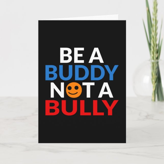 Tarjeta El anti bullying positivo es un Buddy, no un Bulbo (Anverso)