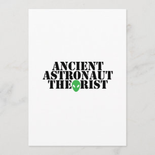 Tarjeta El antiguo teórico astronauta Alien Funny Cumpleañ