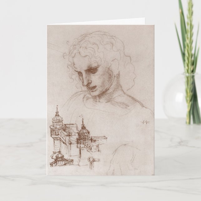 Tarjeta El Apóstol Jacobus Sforza de Leonardo da Vinci (Anverso)