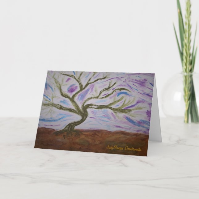 Tarjeta El árbol bailarín de Vivian (Anverso)