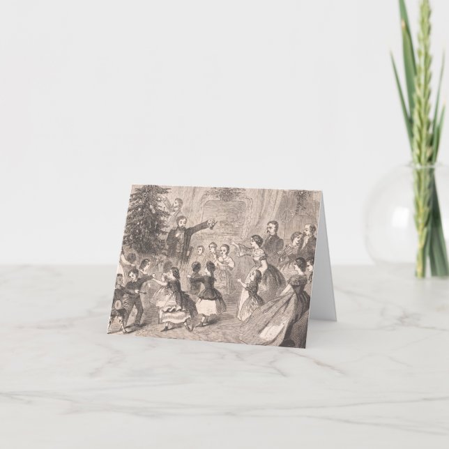 Tarjeta El árbol de Navidad | Winslow Homer (Anverso)