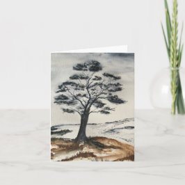 Tarjeta El árbol solitario