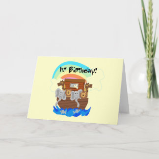 Tarjeta El Arca de Noé camisetas y regalos de cumpleaños