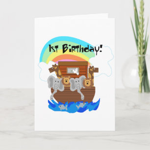 Tarjeta El Arca de Noé camisetas y regalos de cumpleaños