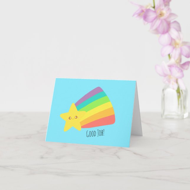 Tarjeta El arcoiris de una estrella corta (Orquídea)