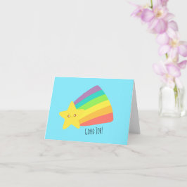 Tarjeta El arcoiris de una estrella corta