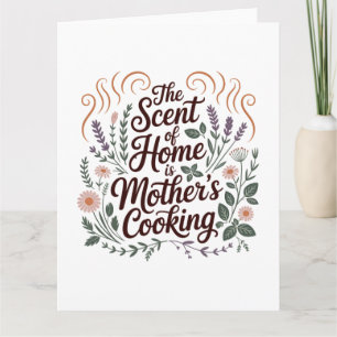 Tarjeta El Aroma De Hogar Es La Cocina De Mamá