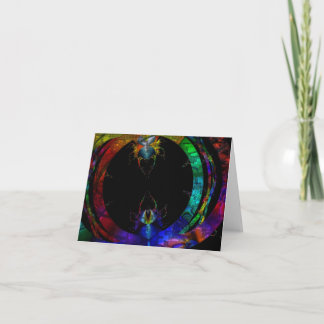 Tarjeta El arte arcoiris es amor a los criadores