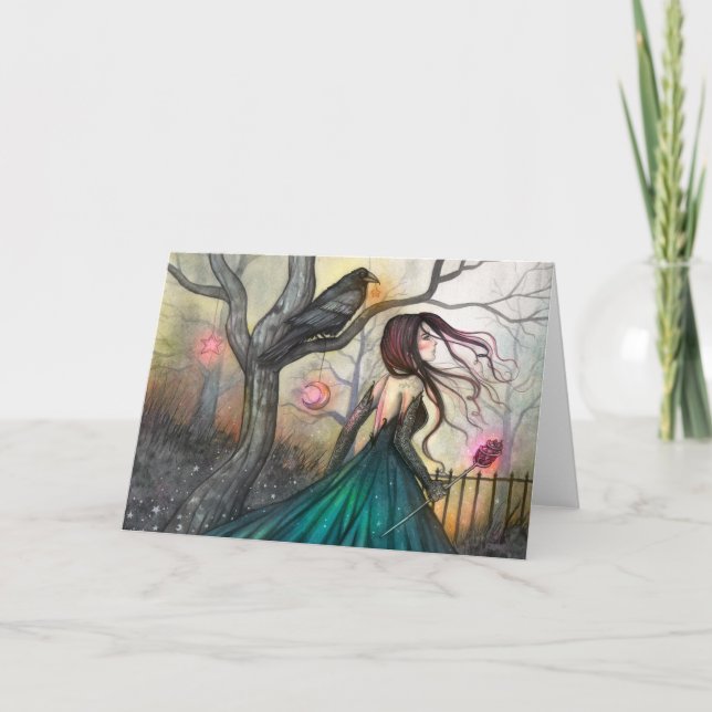 Tarjeta El Arte de Fantasía Mística de Molly Harrison (Anverso)