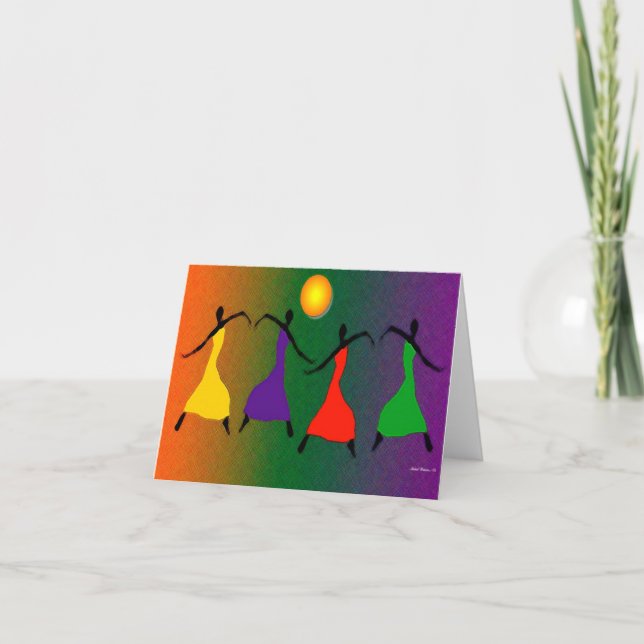 Tarjeta El arte de la danza (Anverso)