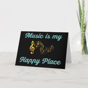 Tarjeta El Arte De La Música Es Mi Lugar Feliz