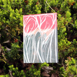 Tarjeta El arte del jardín de tulipanes