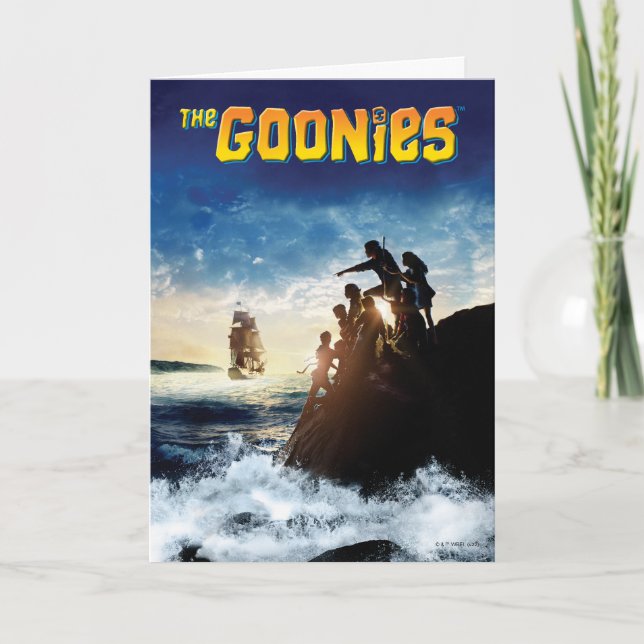 Tarjeta El arte teatral del barco pirata Goonies (Anverso)