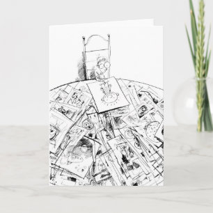 Tarjeta El artista como cordón del hombre joven