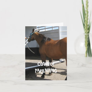 Tarjeta El asiento de carro del niño - vaquero Parenting