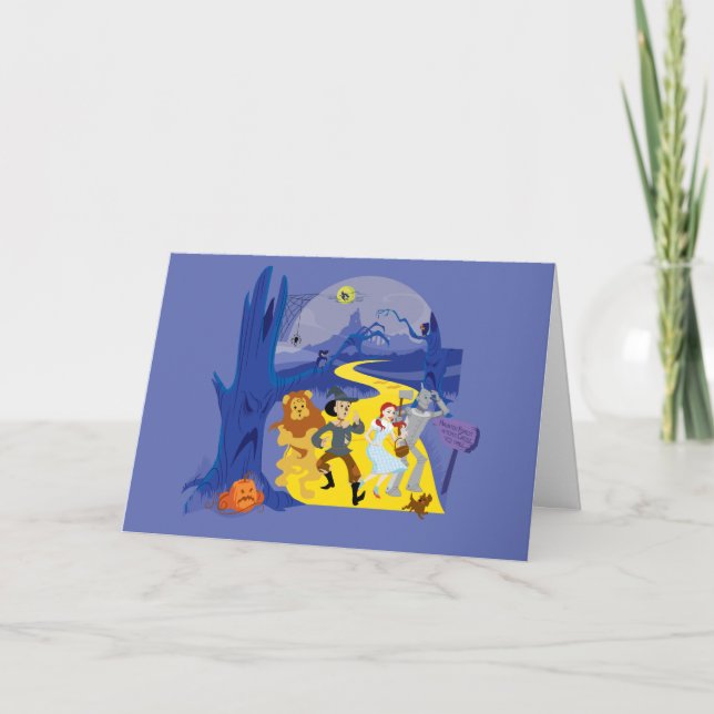 Tarjeta El Asistente De Oz™ | Selva perdida de Halloween (Anverso)