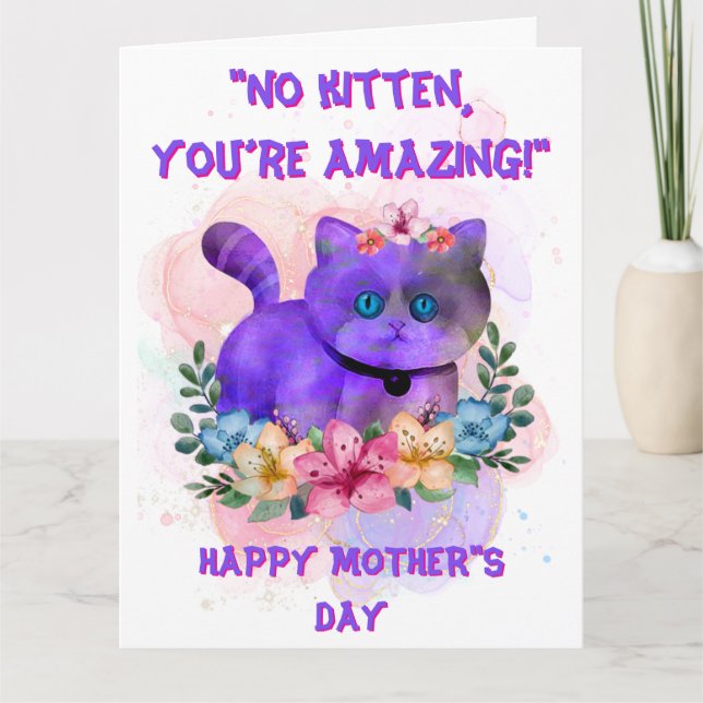 Tarjeta El asombroso día de la madre (Anverso)