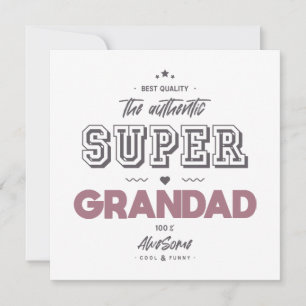 Tarjeta El auténtico super abuelo