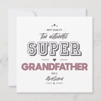Tarjeta el auténtico super abuelo