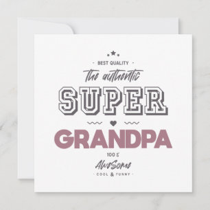 Tarjeta El auténtico super abuelo