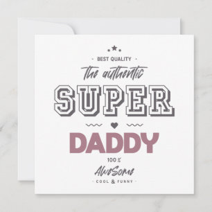 Tarjeta El auténtico super papá