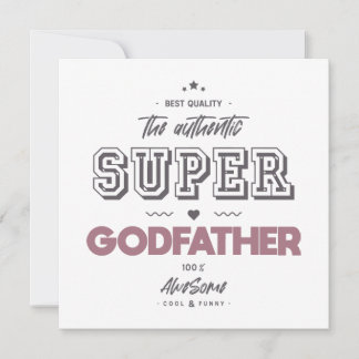 Tarjeta El auténtico superpadrino