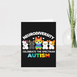Tarjeta El autismo adopta la neurodiversidad y celebra el