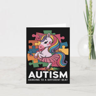 Tarjeta El Autismo Bailando A Diferentes Golpes El Autismo
