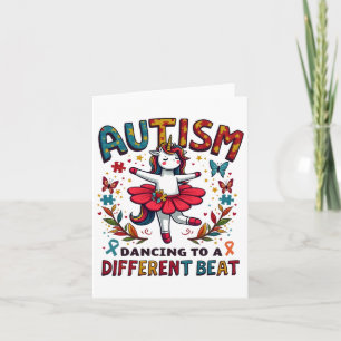 Tarjeta El Autismo Bailando Para Ser Un Golpe Diferente De