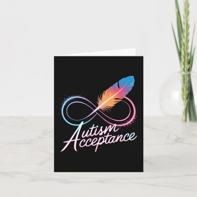 Tarjeta El autismo rojo en cambio (Anverso)