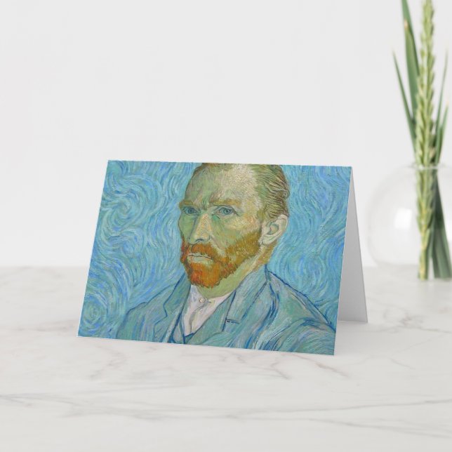 Tarjeta El autorretrato de Vincent Van Gogh (Anverso)