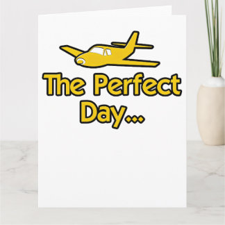 Tarjeta El avión del día perfecto