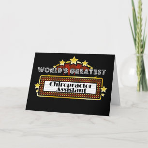 Tarjeta El ayudante más grande del Chiropractor del mundo
