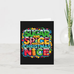 Tarjeta El Azúcar Y Las Especias Hacen Que Los Navidades S